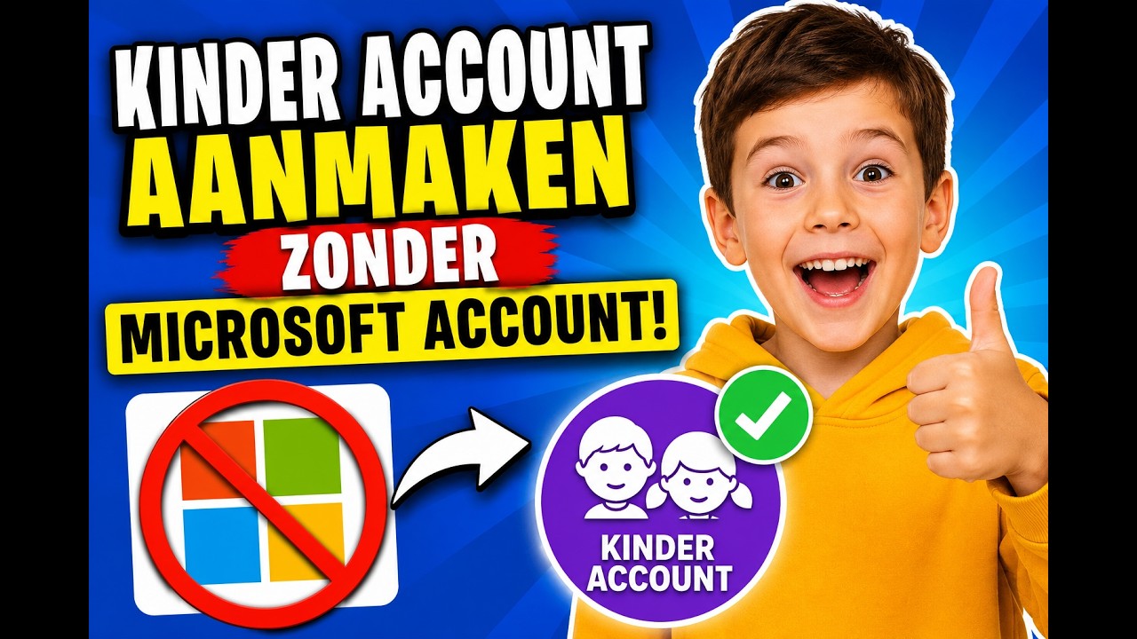 Kinder Account zonder Microsoft